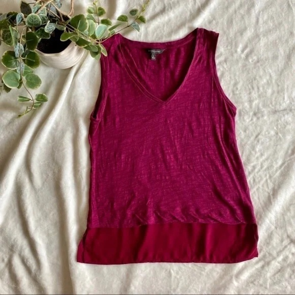 Banana Republic Pink Tank Top V-Neck Sleeveless